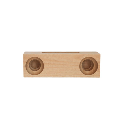Beechwood Amplifier/Phone Holder, 6.75" X 2"