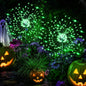 GIGALUMI Solar Firework Lights Outdoor, Halloween Decor, Green