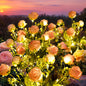 GIGALUMI Artificial Roses Solar Lights (4 Pack)