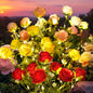GIGALUMI Artificial Roses Solar Lights (4 Pack)
