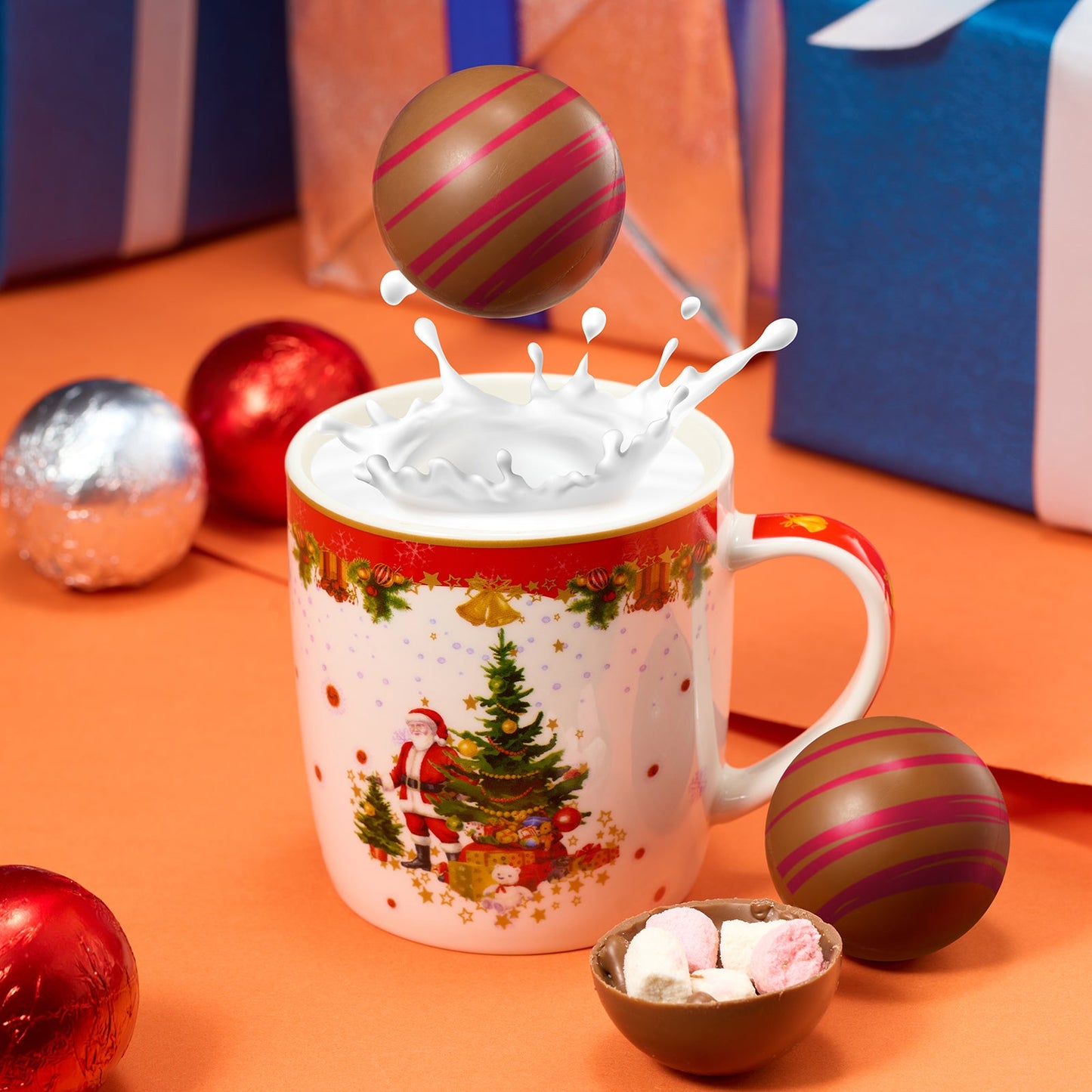 Hot Chocolate Bombs Set Of 6 3 Flavors Of White Fudge Brownie Strawberry Chocolates Delicious Cocoa