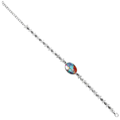 Premium Star Kingman Orange Dahlia Turquoise Bracelet