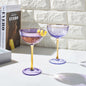 Vintage Purple Art Deco Coupe for Champagne, Martini, Cocktails| Set of 2 | 7 oz
