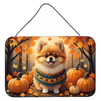 Pomeranian Fall Wall or Door Hanging Prints