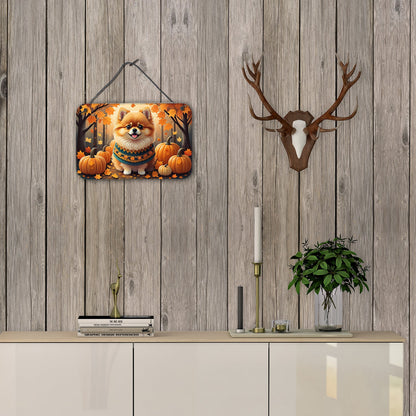 Pomeranian Fall Wall or Door Hanging Prints