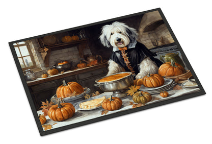 Old English Sheepdog Fall Kitchen Pumpkins Doormat