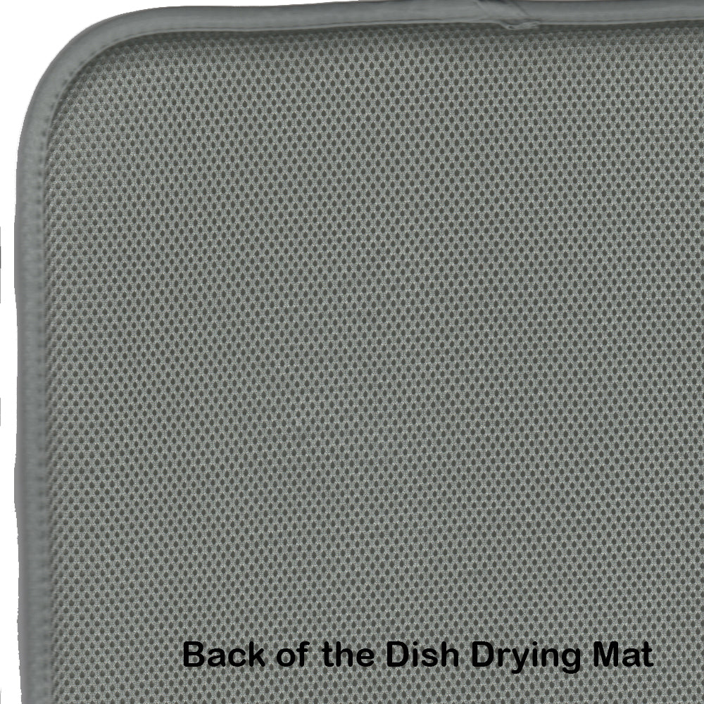 Flying Witch Spooky Halloween Dish Drying Mat