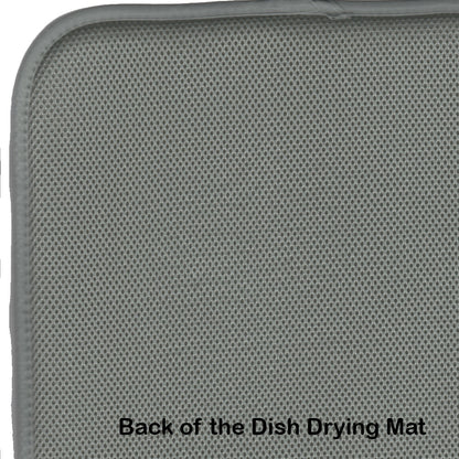 Flying Witch Spooky Halloween Dish Drying Mat