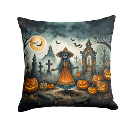La Llorona Skeleton Spooky Halloween Throw Pillow