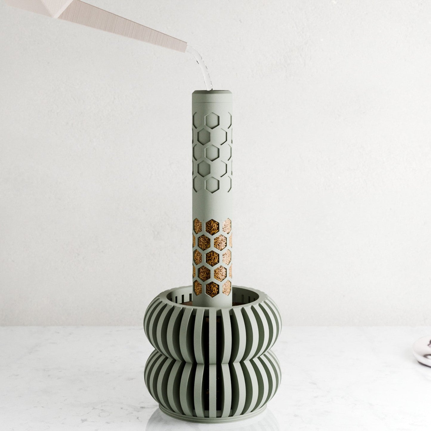 Self Watering Honeycomb Moss Pole MODULAR