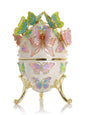 Limited Edition Enchanted Butterfly Egg Trinket Box with Detachable Crystal Butterflies