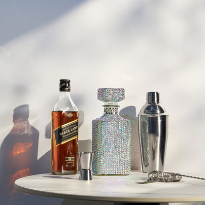Unique Diamond Rhinestone Decanter 730 Ml Luxurious Whiskey Tequila Wine Decanter Dazzling All Over