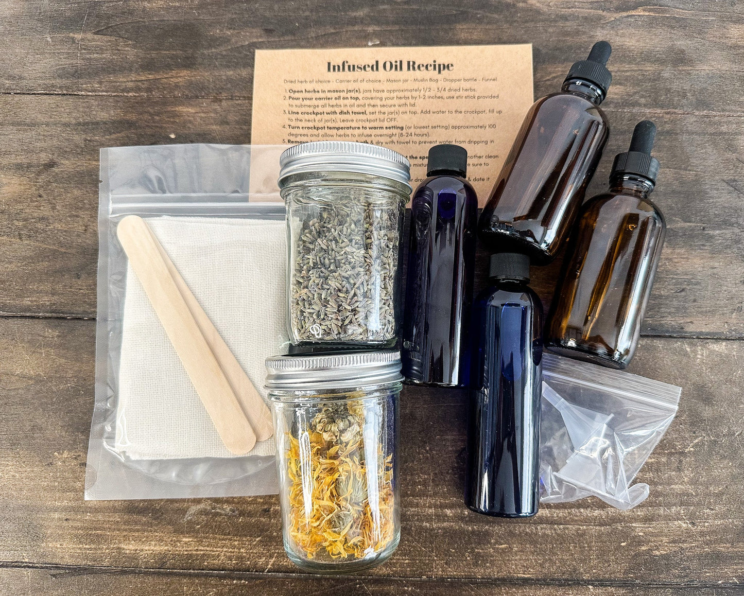 DIY 2 Herb Infused Oil Box Kit